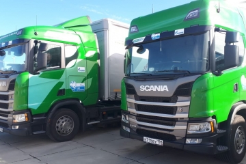  Газомоторная техника Scania преодолела около 3 тысяч км в автопробеге «Голубой коридор – Газ в моторы 2019» со средним расходом 18 кг/100 км 