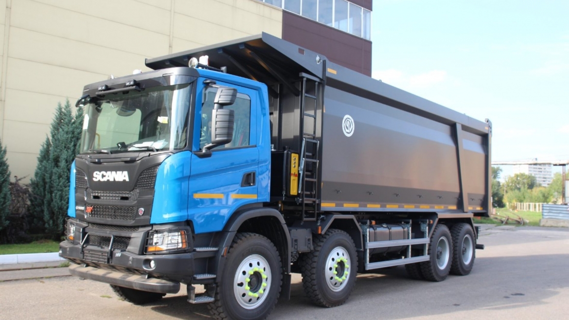 Скания-Русь и «Бецема» выпустили новый углевоз с самым вместительным в линейке Scania объемом кузова