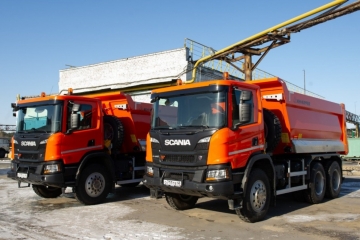 Два самосвала Scania HAGEN S созданы специально для нового цеха НЛМК 